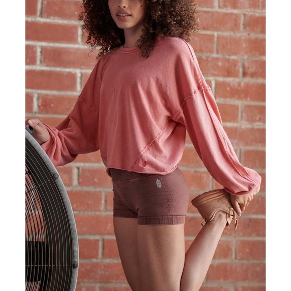 🎉LAST CHANCE🎉 NWT FP Movement Moon Rising Long Sleeve / Lipstick - Picture 3 of 6